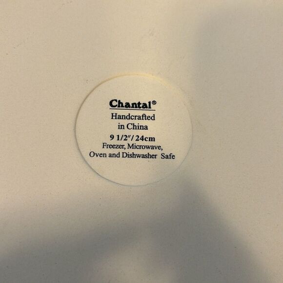 Chantal White Stoneware Deep Dish Pie Dish Pie Plate - Picture 7 of 9